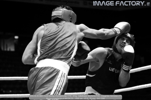 2009-09-06 AIBA World Boxing Championship 1770 - 81kg - Adbelkader Bouhenia FRA - Daugirdas Semiotas LTU